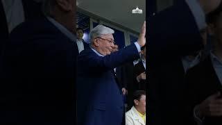 Касым-Жомарт Токаев в «Астана Арене» пришел поддержать сборную Казахстана по футболу