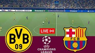 [LIVE] Borussia Dortmund vs Barcelona. UEFA Champions League 24/25 Full Match - VideoGame Simulation