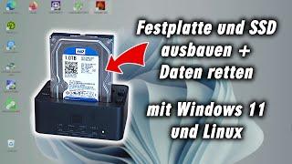 Festplatte wird nicht erkannt - Windows 11 Linux Daten retten wiederherstellen - SSD und M2