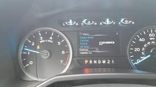 Switching km to miles on a ford