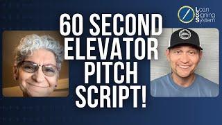 Word-by-word SCRIPT: Elevator Pitch for Networking Events as a Notary Public Loan Signing Agent!