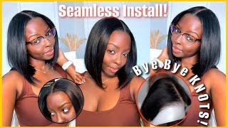 THE BOB IS BACK! 5 Minute Install! Natural hairline, wear and go, preplucked! Nadula Hair