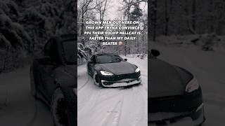 Tesla Model S Plaid vs 1500hp Hellcat 