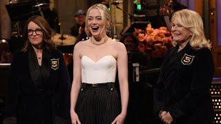 Emma Stone Makes SNL History and Joins Five-Timers Club With Help From Tina Fey and Candice Bergen