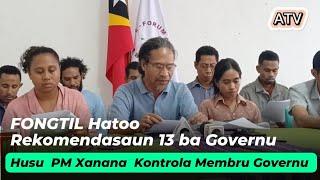 ONG Forum Timor-Leste Hato'o Rekomendasaun 13 Ba Nonu Governu @AKREMATV