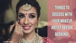 Top 5 Things To Discuss With Your Wedding Makeup Artist Before Booking #IndianWeddings