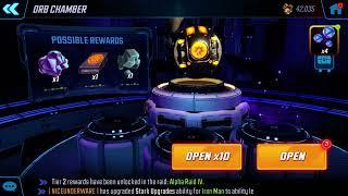 character upgrade to level 90 ironman bionic avenger marvel strike force