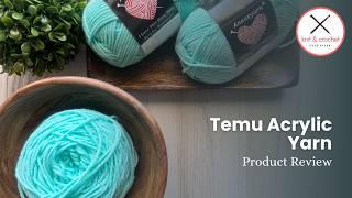 Temu Acrylic Yarn Review: Is This Budget Yarn Worth It?