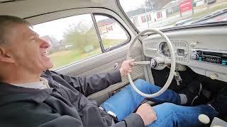 1962 VW Bug, painted to look like Herbie,  "The Love Bug"