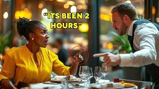 Racist Waiter Humiliates Black Woman, Unaware That She Is The Owner's Wife...