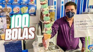 Pidiendo Un Helado Con 100 Bolas