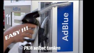 GÜNSTIG adBlue an der Tankstelle selbst auffüllen 1€/l / how to fill up adBlue cheap @ gas station