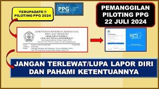 UPDATE Pemanggilan PILOTING PPG 22-26 JULI 2024©️ Cek SIM PKB