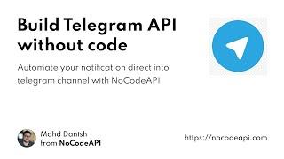 Setup Telegram API without coding #telegram #automation #api