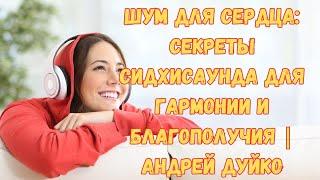 Шум для сердца: секреты Сидхисаунда для гармонии и благополучия | Андрей Дуйко
