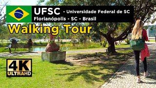 UFSC - UNIVERSIDADE FEDERAL DE SANTA CATARINA FLORIANÓPOLIS | SC | BRAZIL - WALK TOUR【4K】