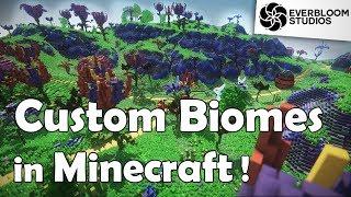 How to Build: Custom Biomes in Minecraft!