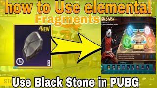 how to Use elemental fragments in pubg | elemental clash event  Pubg  | elemental fragments