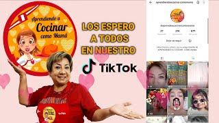 Síguenos en TIKTOK  Como APRENDIENDO A COCINAR COMO MAMÁ | Acompañanos