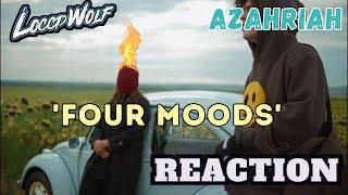 First Time Hearing Azahriah - 'FOUR MOODS' (OFFICIAL VISUALIZER) | LOCCDWOLF REACTION!!!