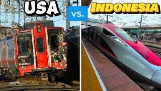 Indonesia Luxury Trains vs American Trains - This is truly shocking...