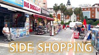 Shopping in SIDE (Kumköy)  Türkei 2024. Die aktuellen Preise in den Butiken der Türkei  #side