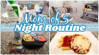 MOM OF 5 NIGHT TIME ROUTINE | REALISTIC FAMILY NIGHT ROUTINE 2021