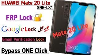 Huawei Mate 20 Lite SNE-LX1 FRP Lock Gmail Verification Lock Google Account  Bypass by One Click