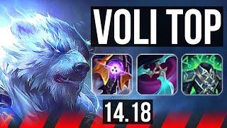 VOLIBEAR vs DR. MUNDO (TOP) | 8 solo kills, 600+ games, Dominating | EUW Master | 14.18