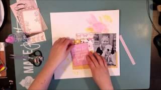 #113 Don't let anyone dull your sparkle - Scrapbook Process