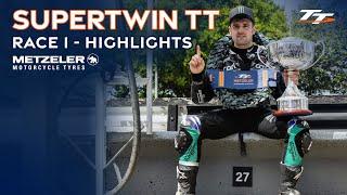 Metzeler Supertwin TT Race 1 - Highlights | 2024 Isle of Man TT Races