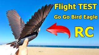 Go Go Bird Eagle 1020 Unboxing Flight Test RC Fantastic flying Bird Take Off Landing Ornithopter