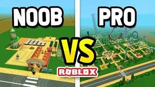 ROBLOX NOOB vs PRO in THEME PARK TYCOON