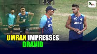 Does Umran Malik impress coach Rahul Dravid with his speed in the first day of India’s practice?