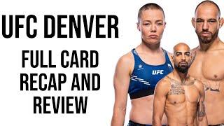 UFC Fight Night: Namajunas vs. Cortez Full Card Recap
