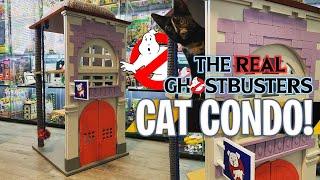 Real Ghostbusters Firehouse Cat Condo is just like the classic 1980s toy, but for your cat!