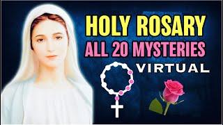 Holy Rosary ALL 20 Mysteries VIRTUALJOYFULLUMINOUSSORROWFULGLORIOUS