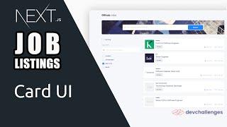 NextJS Job Listings [2] - Card UI