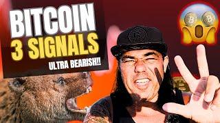 BITCOIN, 3 ULTRA BEARISH SIGNALS!!!