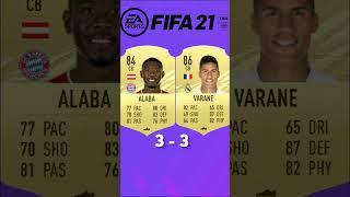 DAVID ALABA VS VARANE FIFA COMPARISON #fifa23 #fifa #football #shorts