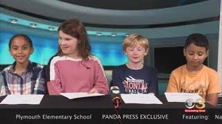 3rd graders at Plymouth Meeting Elementary put on weekly student-run broadcast called Panda Press