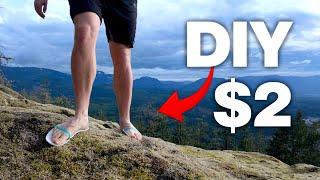 $2 DIY Ultralight Backpacking Sandals Anyone Can Make