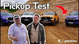 Pick-up Vergleichstest – Ford Ranger | VW Amarok | Toyota Hilux | Isuzu D-Max | B_I galabau