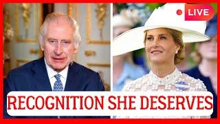 ROYAL SHOCK! KING CHARLES TO SHARE GOOD NEWS WITH DUCHESS SOPHIE RECOGNITION SHE DESERVES