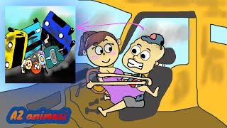 Mobil truk oleng kartun animasi lucu - New funny truck video fail