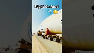 Airplane on busy road#shortsfeed#flightsaudi#shorts#short #shortvideo#shortsviral#saudiairlines#KSA