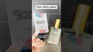 Clear Gloss VS Clear Matte Labels ️ which material is better? #businesstips