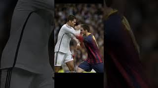 Messi and Ronaldo fighting