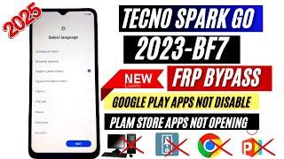 Tecno Spark Go 2023 : GOOGLE/FRP Unlock Android 12 | Tecno BF7 Frp Bypass Without PC 2025 New Method