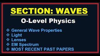 Waves Past Paper Practice || O Level Physics